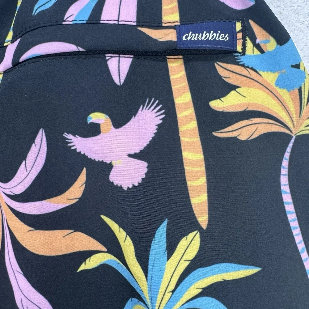 Chubbies The Black Light Nights Swim Trunks Mens XXL 7